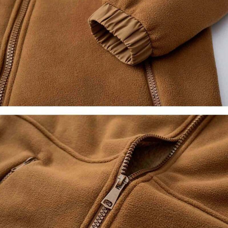 Veste d’Hiver en Polaire Premium pour Homme – Capuche et Poches à Fermeture Éclair - image 5