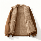 Veste doublée en polaire pour hommes – Veste épaisse à col montant avec fermeture éclair - image 2