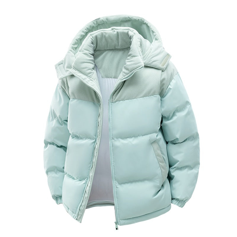 Veste Doudoune Hivernale Premium pour Homme – Manteau Chaud avec Capuche Amovible - Bleu ciel