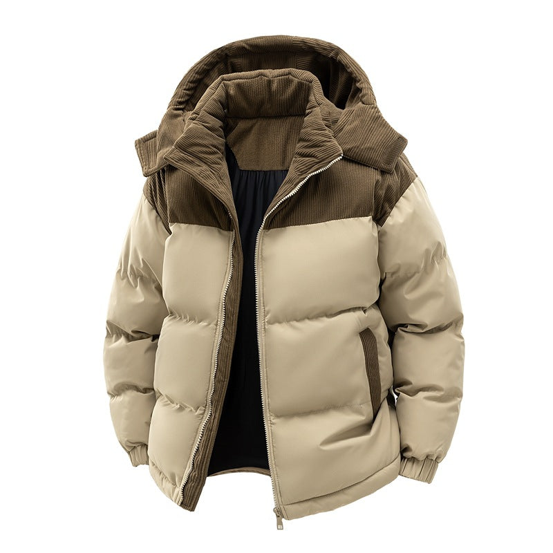 Veste Doudoune Hivernale Premium pour Homme – Manteau Chaud avec Capuche Amovible - Kaki