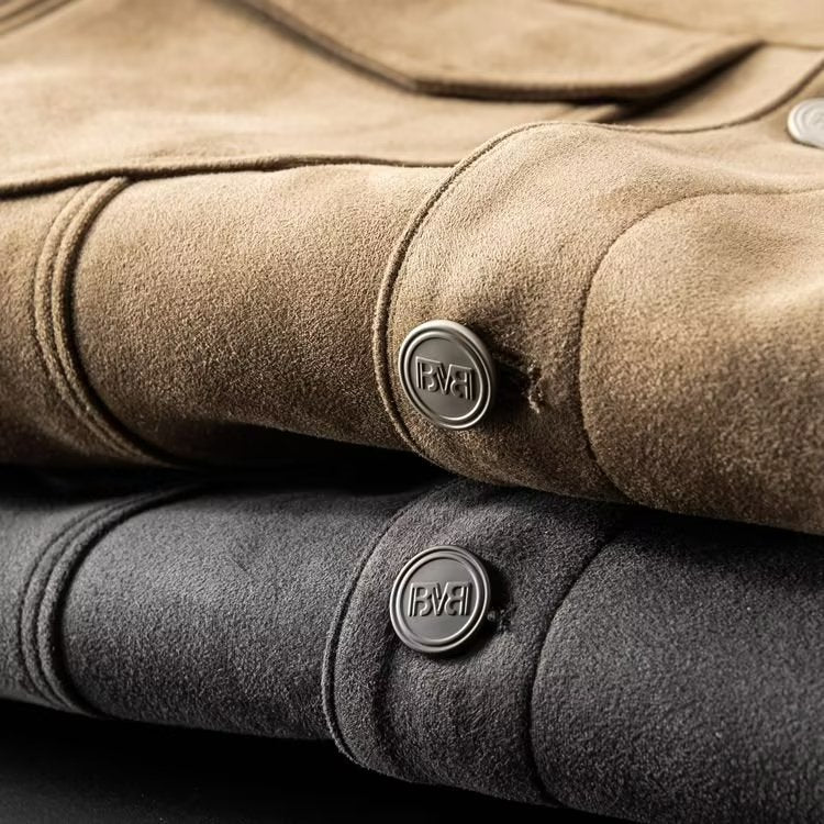 Veste en cuir suédé pour hommes | Élégante & durable | Design intemporel - image 5