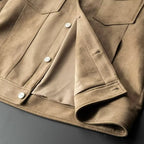 Veste en cuir suédé pour hommes | Élégante & durable | Design intemporel - image 6