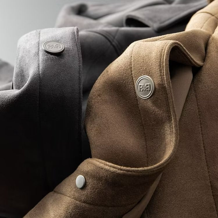 Veste en cuir suédé pour hommes | Élégante & durable | Design intemporel - image 8
