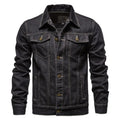 Veste en Denim Premium pour Homme – Vêtement Décontracté et Confortable - Noir