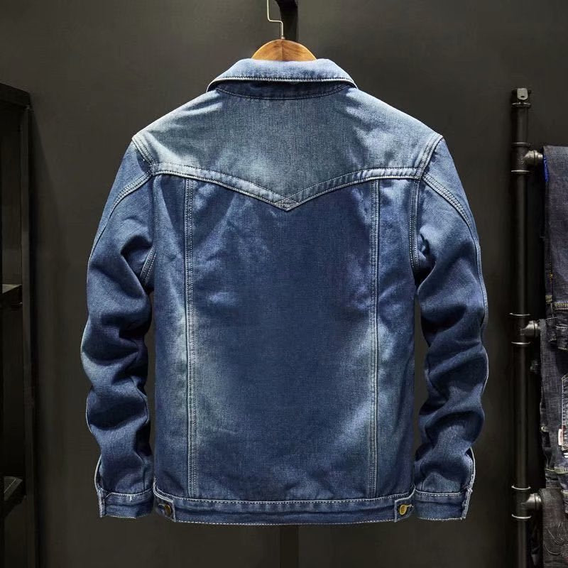 Veste en denim robuste premium pour homme – Style élégant et confortable - image 4