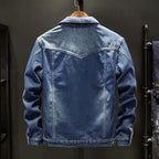 Veste en denim robuste premium pour homme – Style élégant et confortable - image 4