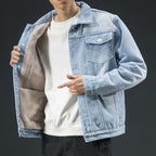 Veste en denim robuste premium pour homme – Style élégant et confortable - image 6
