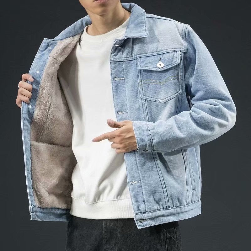 Veste en denim robuste premium pour homme – Style élégant et confortable - image 6
