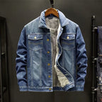 Veste en denim robuste premium pour homme – Style élégant et confortable - Bleu