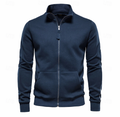 Veste Hiver Légère Homme avec Fermeture Éclair – Col Montant - Bleu
