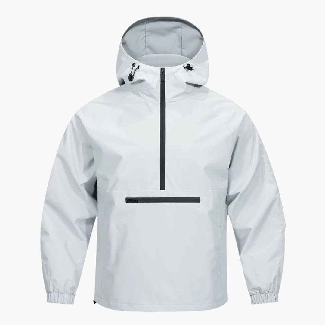 Veste Homme à Capuche Confortable – Extérieur Doux avec Poche Poitrine - Gris clair