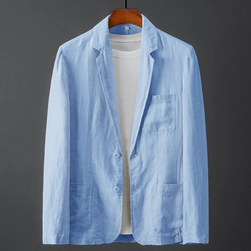 Veste homme col à revers - Bleu clair