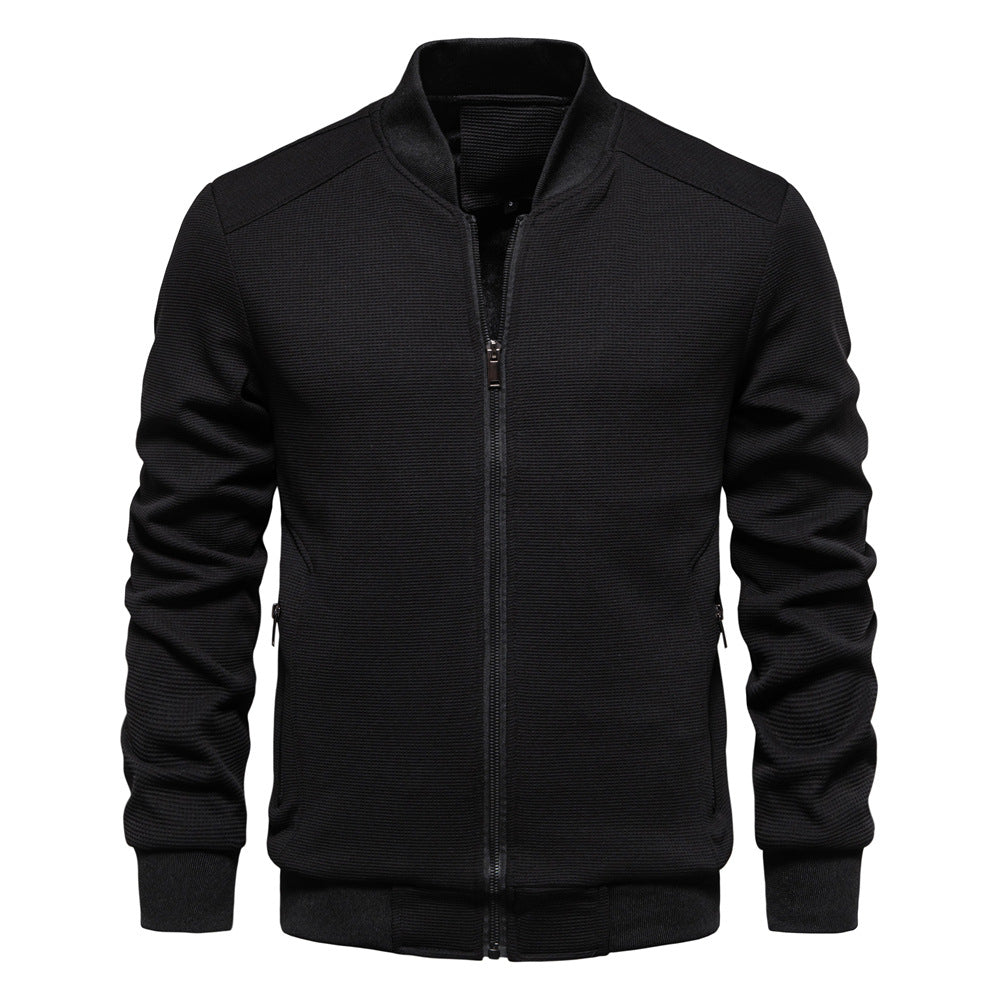 Veste Homme Isolée avec Capuche – Extérieur Zippé Confortable et Stylé - Noir