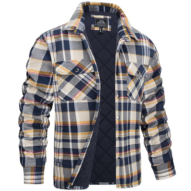 Veste Homme Luxueuse Ajustée à Carreaux – Confort et Style Élégant - Jaune