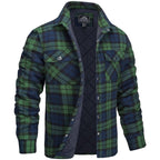 Veste Homme Luxueuse Ajustée à Carreaux – Confort et Style Élégant - Vert