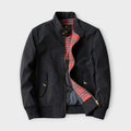 Veste Légère à Fermeture Éclair pour Homme – Col Montant de Transition Veste - Noir