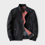 Veste Légère à Fermeture Éclair pour Homme – Col Montant de Transition Veste - Noir