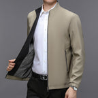 Veste légère homme à col montant et poches latérales – Bomber décontracté idéal pour le printemps et l'automne - image 2