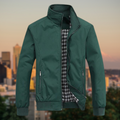 Veste Légère Homme à Col Montant – Style Décontracté et Élégant - Vert