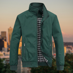Veste Légère Homme à Col Montant – Style Décontracté et Élégant - Vert