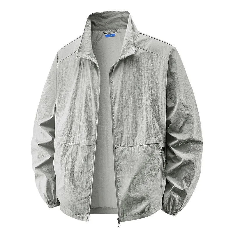 Veste legere homme multi poches - Pratique et moderne - Gris clair