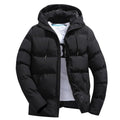 Veste Matelassée à Capuche pour Homme – Extérieur Hiver Durable et Chaud - Noir