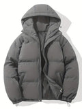 Veste Matelassée à Capuche pour Homme – Vêtements d'extérieur Durable Confortable - Gris foncé