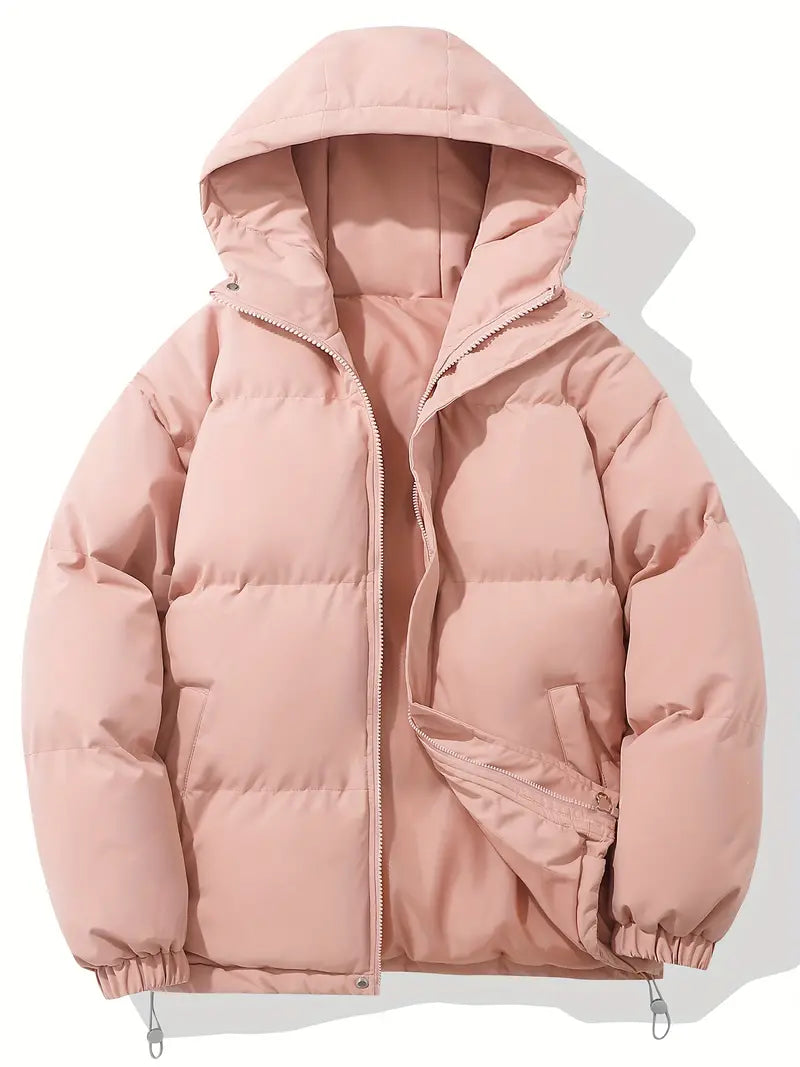 Veste Matelassée à Capuche pour Homme – Vêtements d'extérieur Durable Confortable - Rose