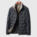 Veste Matelassée Homme à Col Haut – Manteau Zippé Chaud - Noir