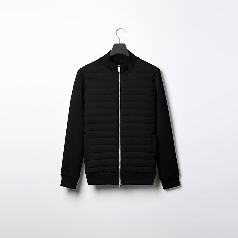 Veste matelassée légère à col montant pour homme – Vêtements d'extérieur d'hiver élégants - image 4