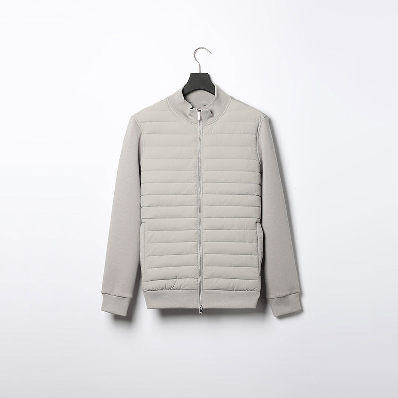 Veste matelassée légère à col montant pour homme – Vêtements d'extérieur d'hiver élégants - image 5