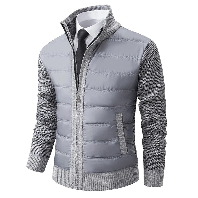 Veste Matelassée Légère pour Homme – Manteau Moderne du Quotidien - Gris clair