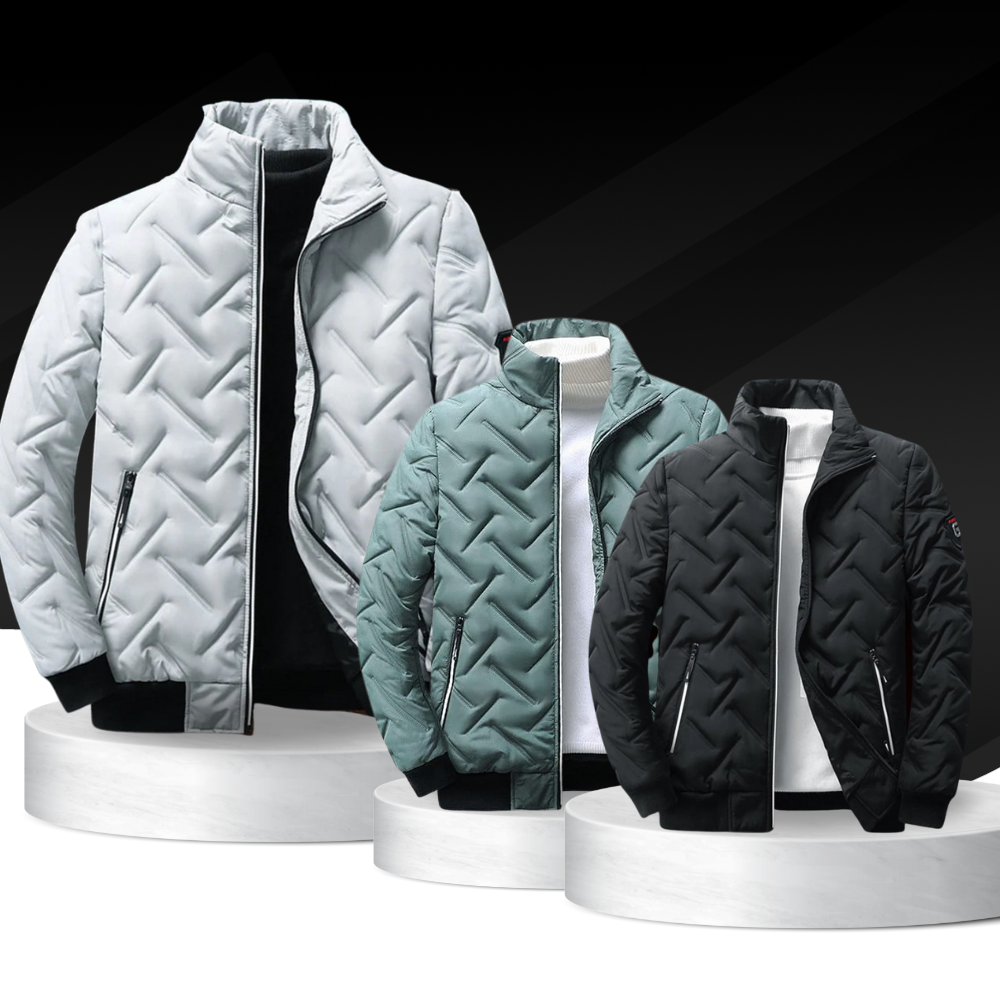 Veste Matelassée pour Homme – Manteau d’Hiver à Col Montant - image 4