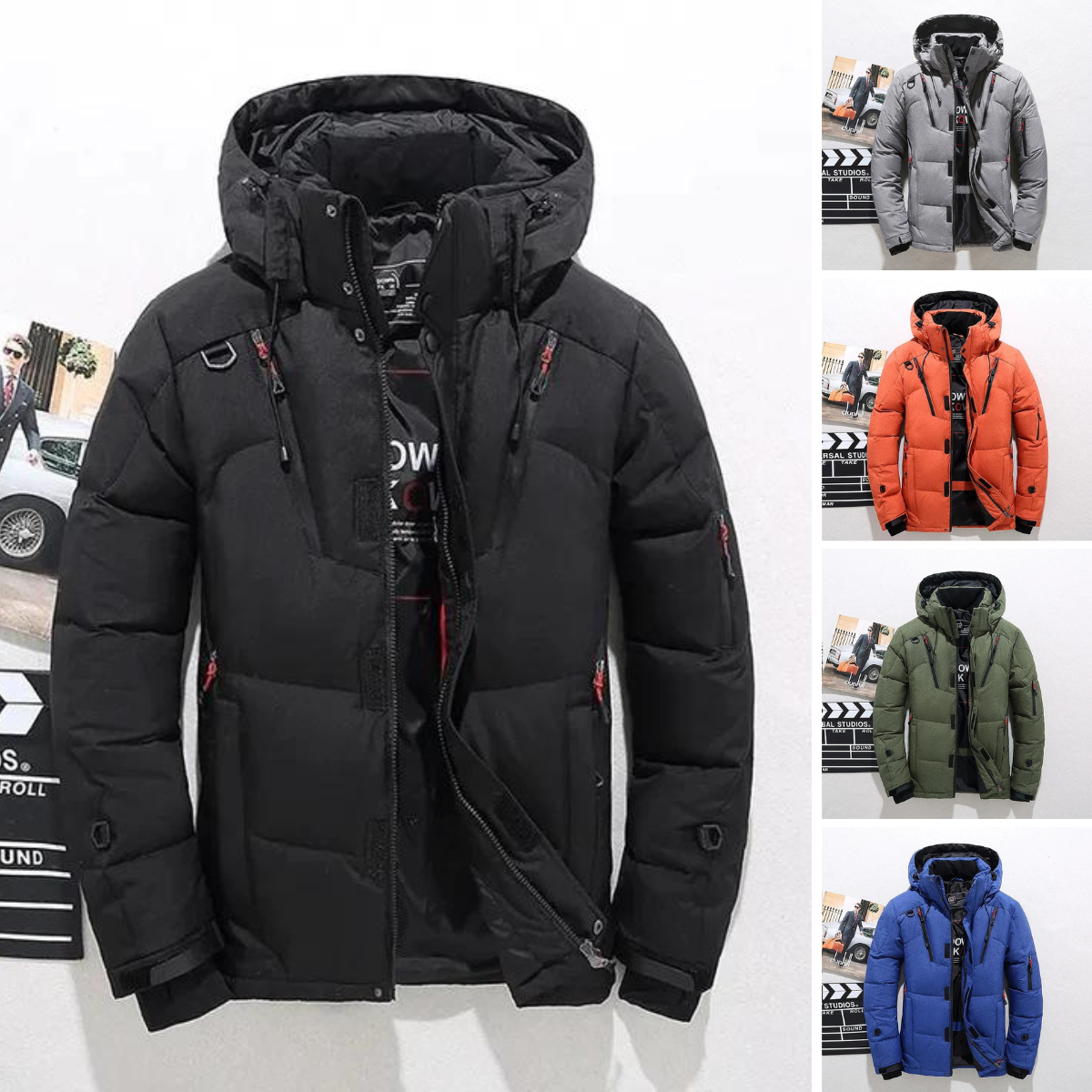 Veste Matelassée Premium pour Homme – Manteau d’Hiver à Col Montant Élégant - image 1