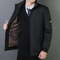 Veste matelassée zippée confortable pour homme – Coupe régulière - Noir