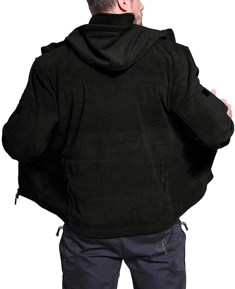 Veste Polaire Homme Coupe-Vent – Extérieur Zippé Confortable - image 3