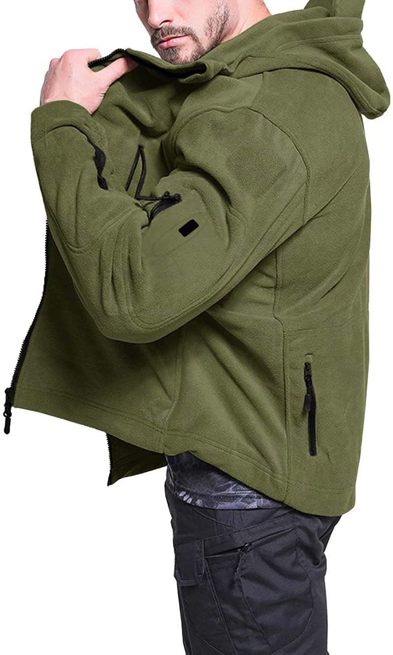 Veste Polaire Homme Coupe-Vent – Extérieur Zippé Confortable - image 6