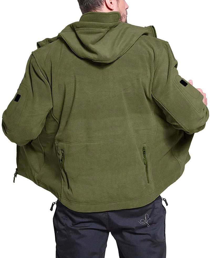 Veste Polaire Homme Coupe-Vent – Extérieur Zippé Confortable - image 7