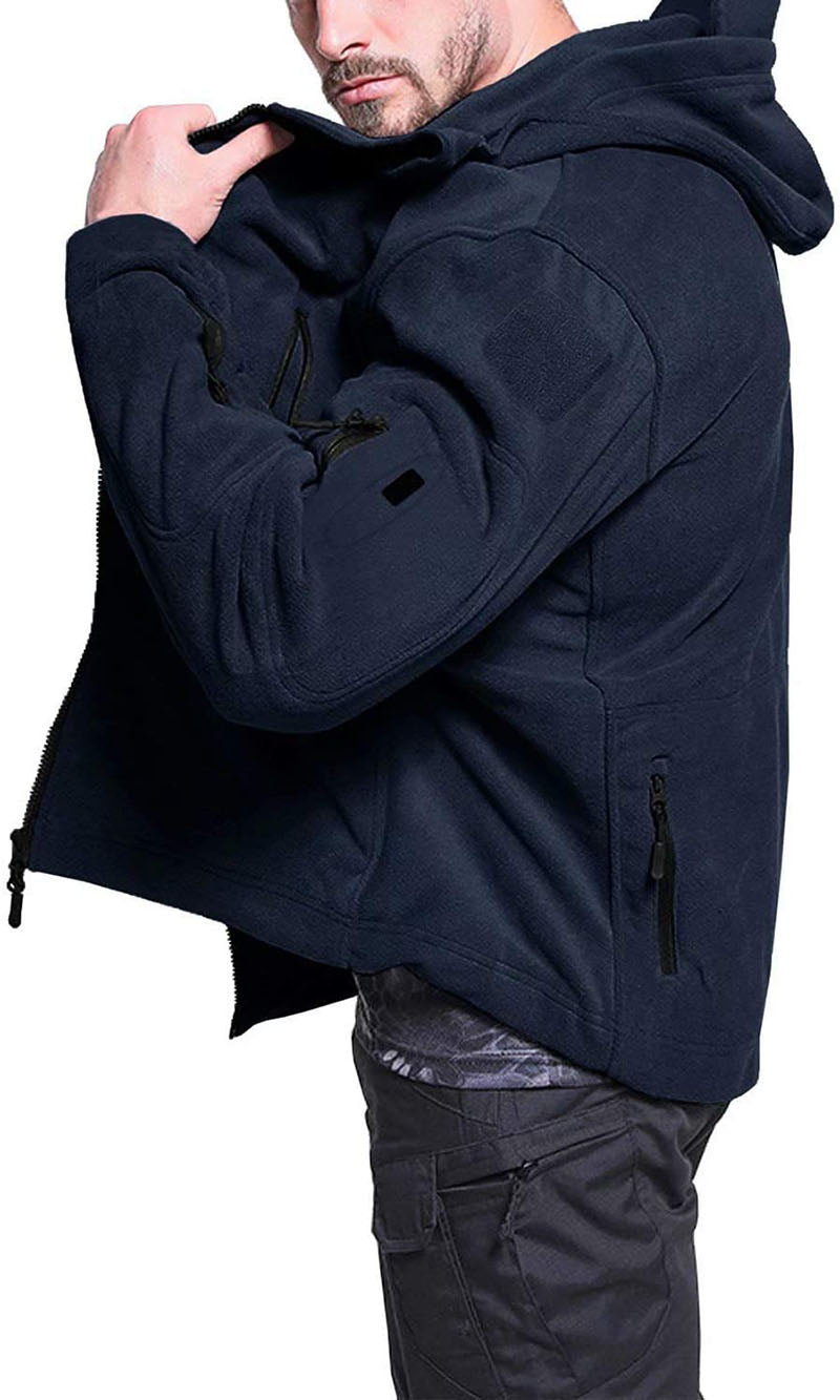Veste Polaire Homme Coupe-Vent – Extérieur Zippé Confortable - image 20