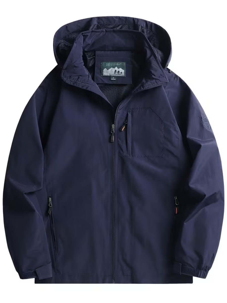 Veste utilitaire à capuche pour homme - Bleu marine