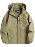 Veste utilitaire à capuche pour homme - Kaki