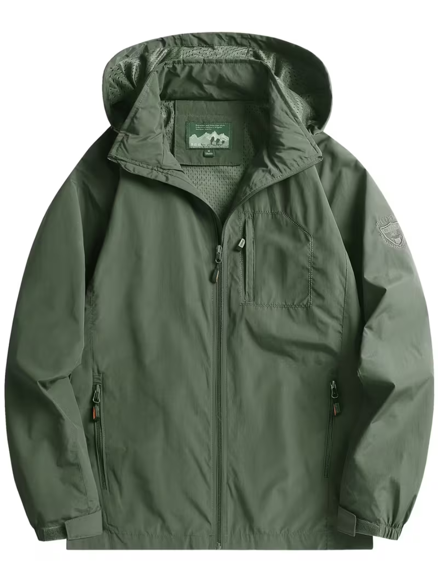 Veste utilitaire à capuche pour homme - Vert