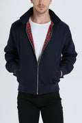 Veste Zippée Multicouches Élégante pour Homme – Manteau Décontracté Moderne Automne - Bleu fonce