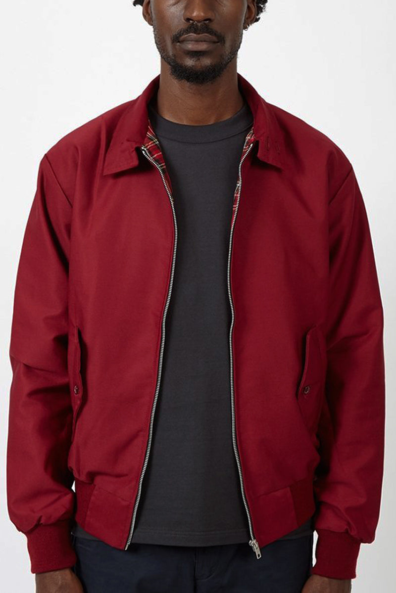 Veste Zippée Multicouches Élégante pour Homme – Manteau Décontracté Moderne Automne - Bourgogne