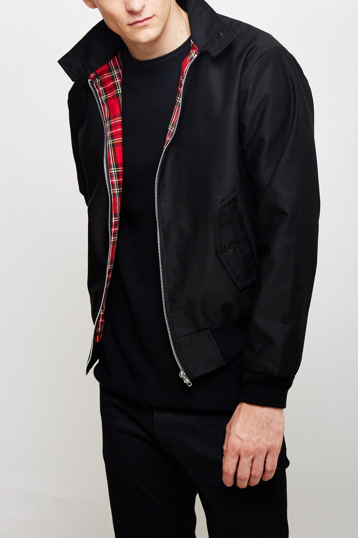 Veste Zippée Multicouches Élégante pour Homme – Manteau Décontracté Moderne Automne - Noir